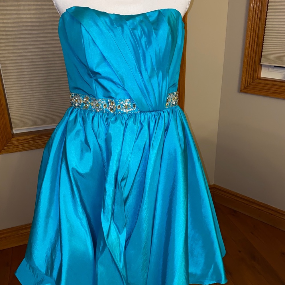 Mini Blue Sweet 16 Dress